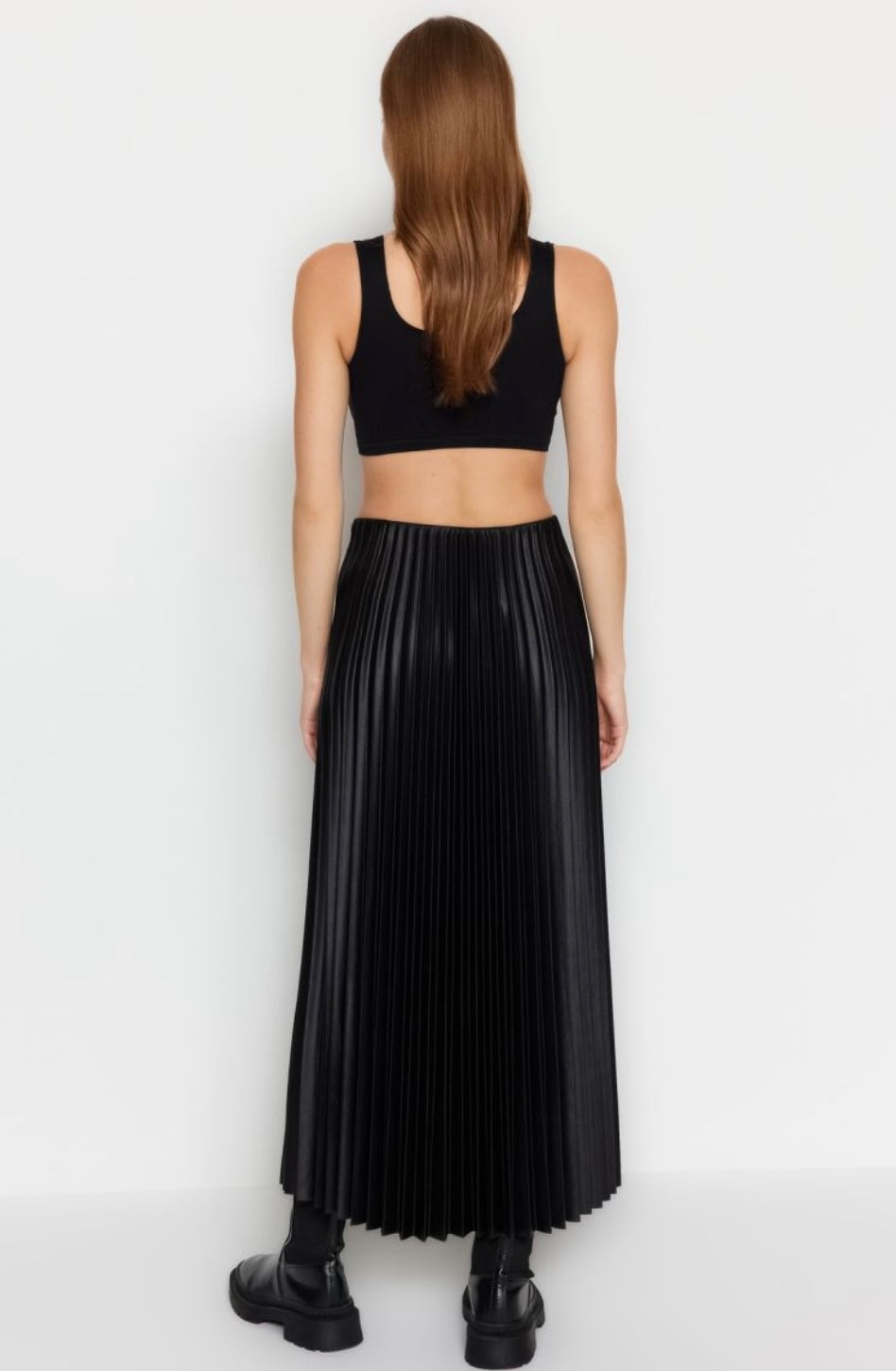 Black Pleated Skirt