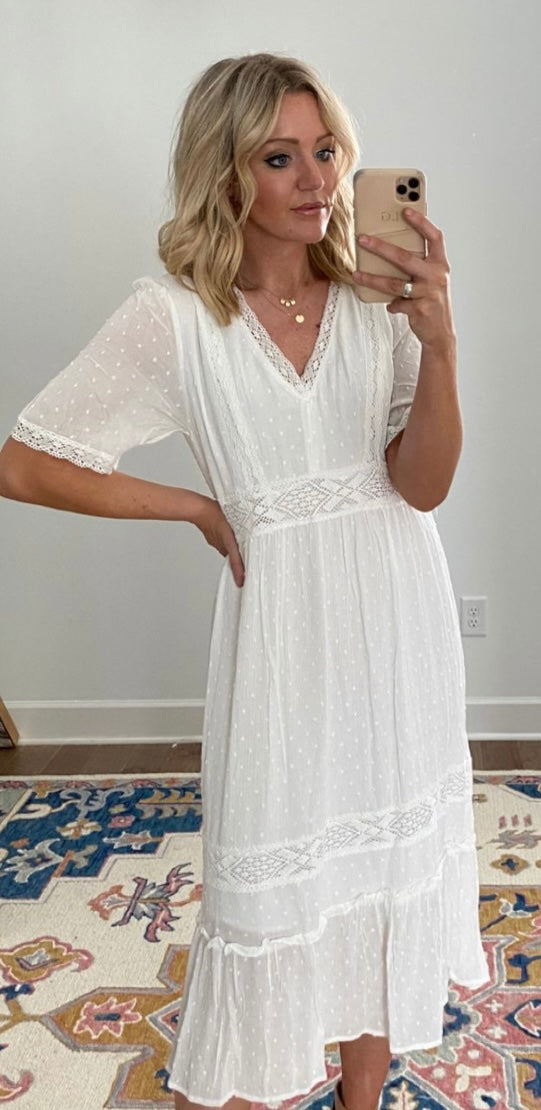 Sun-kissed Crochet Dress