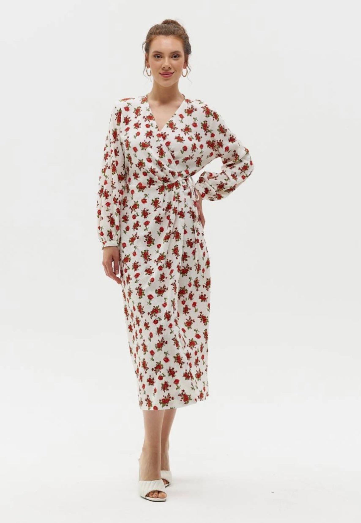 Rose Wrap Dress