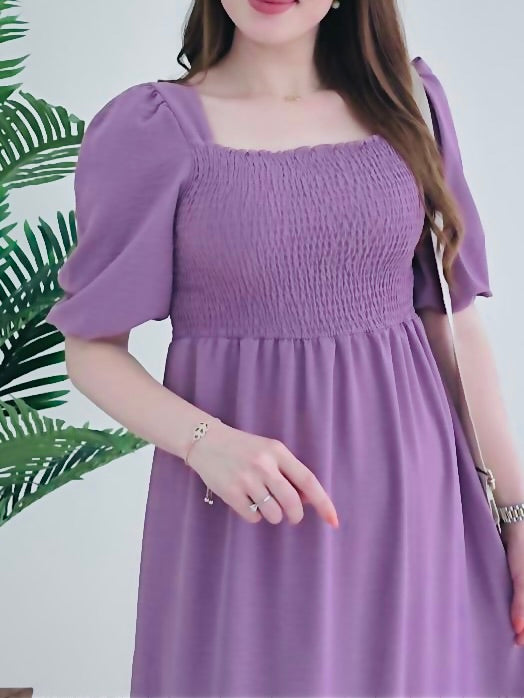 Lilac Smocked Dress